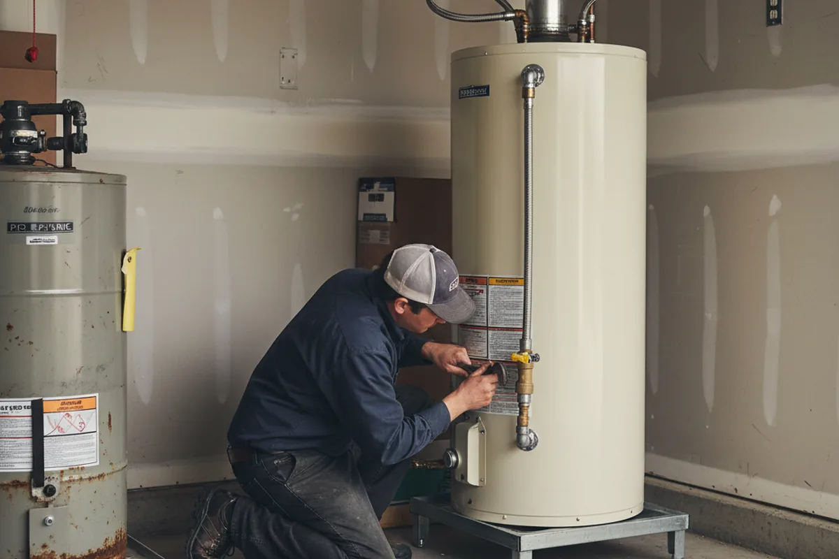 Water heater and shutoff valve replacement in North Royalton